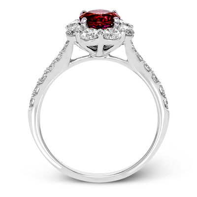 Color Ring in 18k Gold with Diamonds