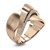 Right Hand Ring in 18k Gold with Diamonds