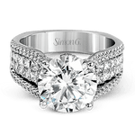 Engagement Ring in 18k Gold with Diamonds
