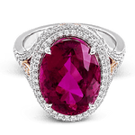 Color Ring in 18k Gold with Diamonds