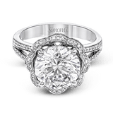 Engagement Ring in 18k Gold with Diamonds