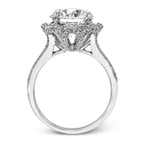 Engagement Ring in 18k Gold with Diamonds