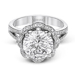 Engagement Ring in 18k Gold with Diamonds