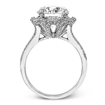 Engagement Ring in 18k Gold with Diamonds