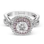 Engagement Ring in 18k Gold with Diamonds