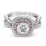 Engagement Ring in 18k Gold with Diamonds