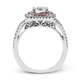Engagement Ring in 18k Gold with Diamonds
