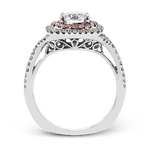 Engagement Ring in 18k Gold with Diamonds