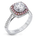 Engagement Ring in 18k Gold with Diamonds
