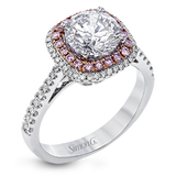 Engagement Ring in 18k Gold with Diamonds