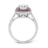 Engagement Ring in 18k Gold with Diamonds