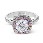 Engagement Ring in 18k Gold with Diamonds