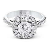 Engagement Ring in 18k Gold with Diamonds
