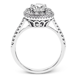 Engagement Ring in 18k Gold with Diamonds