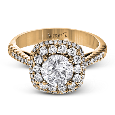 Engagement Ring in 18k Gold with Diamonds