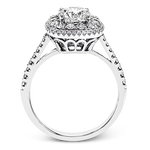 Engagement Ring in 18k Gold with Diamonds