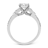 Engagement Ring in 18k Gold with Diamonds