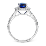 Color Ring in 18k Gold with Diamonds