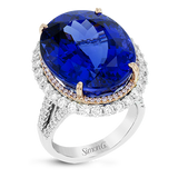 Color Ring in 18k Gold with Diamonds