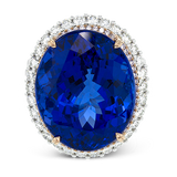 Color Ring in 18k Gold with Diamonds