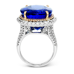 Color Ring in 18k Gold with Diamonds