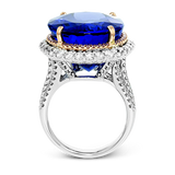 Color Ring in 18k Gold with Diamonds