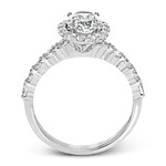 Engagement Ring in 18k Gold with Diamonds