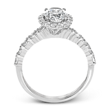 Engagement Ring in 18k Gold with Diamonds