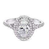 Engagement Ring in 18k Gold with Diamonds