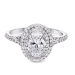 Engagement Ring in 18k Gold with Diamonds