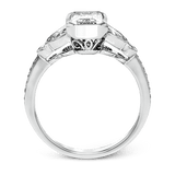 Engagement Ring in 18k Gold with Diamonds