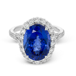 Color Ring in 18k Gold with Diamonds