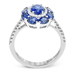 Color Ring in 18k Gold with Diamonds