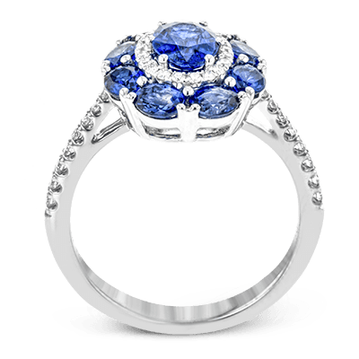 Color Ring in 18k Gold with Diamonds
