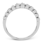 Wedding Band in 18k Gold with Diamonds