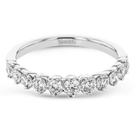 Wedding Band in 18k Gold with Diamonds