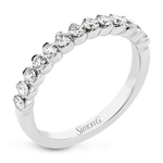 Wedding Band in 18k Gold with Diamonds
