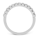 Wedding Band in 18k Gold with Diamonds