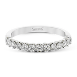 Wedding Band in 18k Gold with Diamonds