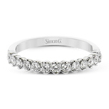 Wedding Band in 18k Gold with Diamonds