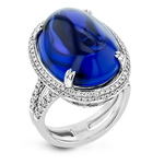 Color Ring in 18k Gold with Diamonds