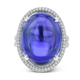 Color Ring in 18k Gold with Diamonds