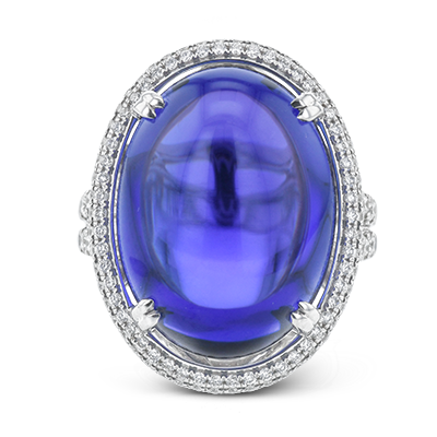 Color Ring in 18k Gold with Diamonds