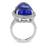 Color Ring in 18k Gold with Diamonds
