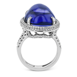 Color Ring in 18k Gold with Diamonds