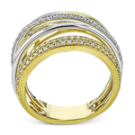 Right Hand Ring in 18k Gold with Diamonds