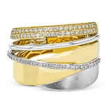 Right Hand Ring in 18k Gold with Diamonds