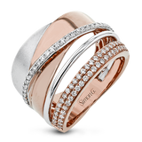 Right Hand Ring in 18k Gold with Diamonds