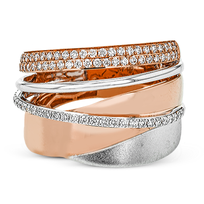 Right Hand Ring in 18k Gold with Diamonds
