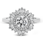 Engagement Ring in 18k Gold with Diamonds